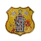 T-ray Loft Style Vintage decoration murale Route 66 Gas station Pub Bar Art Wall Decor [並行輸入品]