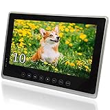 防水 ポータブルブルーレイプレーヤー 10インチ 車載 小型 DVD プレイヤー お風呂で観れる Blu-ray ブルーライトカット眼鏡付き