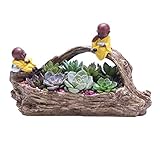OUNONA 植物ポット　レジンブッダ モンクガーデンポット　サボテン 多肉植物ポット ホームデコレーションのDIYポット
