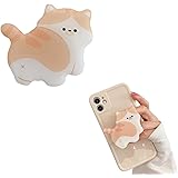 EZ APPLE スマホリング かわいい アクリル 猫 neko ねこ iPhoneケース スマホケース スマホ小物 猫 neko ねこ スマホ グリップトック グリップトーク & スマホグリップ ホールドリング 落下防止 かわいい (A)
