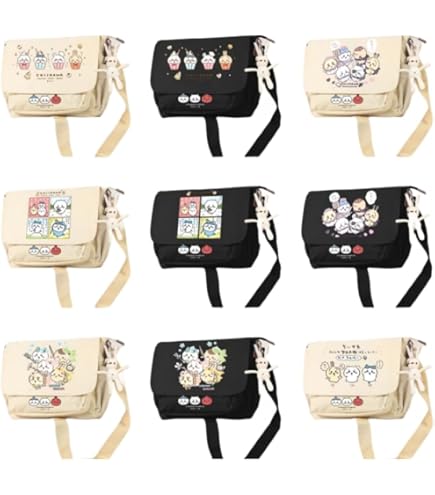 限定　メッセンジャーバッグ ちいかわ なんか小さくてかわいいやつ×コンバース ちいかわ×コンバース メッセンジャーバッグ（ブラック） | ちい