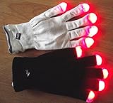 AideTek LEDライトフラッシュ手袋手袋手袋手袋カラフルなバーのシーンを表示します