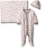 Coccoli Baby 3 Piece Gift Set Pink Fish 3 Months [並行輸入品]