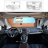 KKmoon 5" Android Smart System GPS Navigation Car Rearview Mirror DVR Dual Lens Front Rear 1080P 720