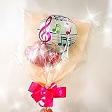 ミニキャンディメッセージバルーンブーケ 音符pink 全19種