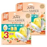 ファブリーズ 【まとめ買い】 消臭芳香剤 トイレ用 パッションアンバー 詰め替え入り本体ケース 6.3mL+詰め替え 6.3mL×2個 ×2
