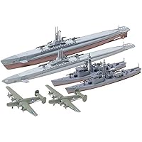 タミヤ 1/700 ウォーターラインシリーズ No.903 アメリカ海軍 潜水艦 ガトー級 日本海軍 13号駆潜艇 各2艦セット プラモデル 31903 グレー,レッド