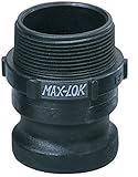 フルネスジャパン MAX-LOK 雄ネジアダプター ポリプロピレン製 1.25インチ MAX-F-1.25P カムロック