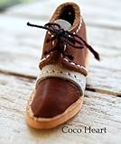 ~Coco Heart~　ミニチュア　本革シューズ　D　(・リース・プリザ・ドライフラワ-ハンドメイド）