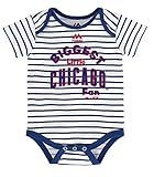 シカゴ・カブスInfant Onesieサイズ18ヶ月ボディースーツクリーパーホワイトwith Stripes