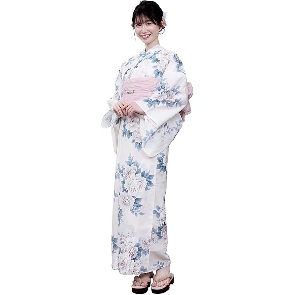 Dazzy 浴衣・帯 SET dazzy store 花柄浴衣・帯セット 4点セット 帯小物 サンダル付き