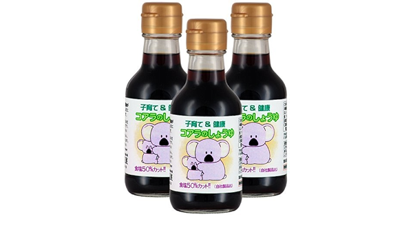 Amazon 三原屋 コアラのしょうゆ 150ml ３本 高原乃華一心 しょうゆ 通販