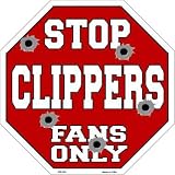 スマートブロンドClippersファンのみメタルノベルティOctagon Stop Sign bs-254