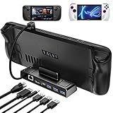 ANNAPRO ドッキングステーション スチームデッキ対応 6イン1 スチームデッキドック HDMI 2.0 4K@60Hz ギガビットイーサネット USB-A 3.0 PD3.0 100W USB-C フルスピード充電ポート x 3