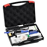 Ipow はんだごて 8in1 ダイヤル式 電子 半田コテ 本体スイッチ付き　温度調節可能（200～450℃）60W 110V 　収納ケース付き