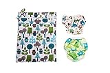 Baby Gift:2 Lovely Swim Diapers/Training Pants And A Free Dry Wet Waterproof Diaper Bag (Baby Turtle