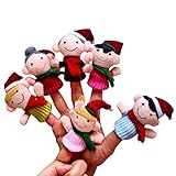連楽　LianLe ぬいぐるみ 手踊り 縫いぐるみ フィンガーパペット クリスマス型　６個 指人形セット かわいい ベビー用品 おもちゃ 幼稚園 保育園