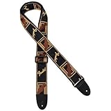 Fender ストラップ Fender® 2" Monogrammed Strap, Black/Yellow/Brown