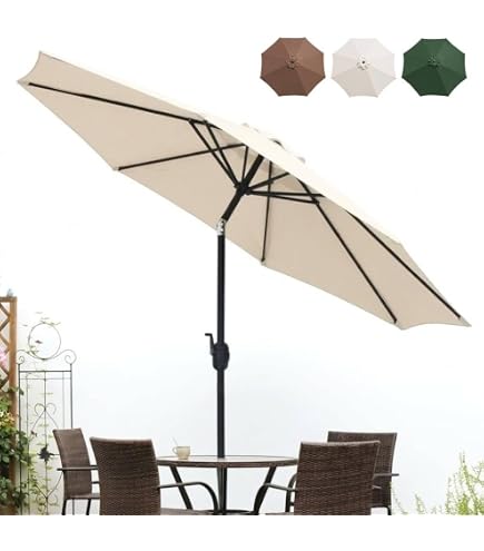 Amazon.co.jp: MASTERCANOPY ガーデンパラソル 270cm スカラップ付き