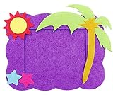 (Purple) - Qingsun Mini Cartoon Non - Woven Photo Picture Frame Home Child Baby Kids Childhood Gift 