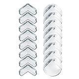 ZesGood Pack of 16 Anti-Collision Angle Table Kids Protectors Corner Guards, L Shaped & Ball Shaped 