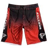 KLEW NFL Atlanta Falconsグラデーションボードショーツ L ブラック