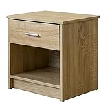 ナイトサイドテーブル 引き出し付 チェスト ナチュラル　 CG-06NA