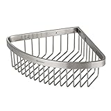 HomeIdeasシャワーキャディコーナーシャワーシェルフステンレススチールシャワーバスケットバスルームシャワーオーガナイザーRustproofバスストレージコーナーバスケット、壁マウント、つや消し仕