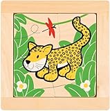 Hape - Eco Leopard Puzzle in Wood [並行輸入品]