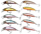 [Marine's Factory] トラウトミノー 国産フック換装済 5cm 5g シンキング 5色 セット