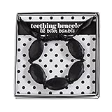 Mud Pie Black Silicon Bead Teething Bracelet by Mud Pie