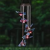 Zehui Solar Wind Chime LEDカラフルなバタフライライト防水ライトforコリドー公園および廊下0.1 W
