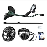 SHUOGOU 高感度金属探知機 調節可能なステム 大型液晶搭載 危険物紛失物検索 、 すべての金属の検出 深さ検出 トレジャーハンター 簡単操作 持ち運び簡単