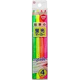 クツワ(Kutsuwa) HiLINE 鉛筆の蛍光マーカー PA001 4色セット