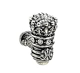 Carpe Diem Hardware 6304-9C Crowning Glory Queen Elizabeth Large Elongated Knob with Swarovski Cryst
