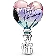 Pandora Charm 791501C01 Globo Feliz cumpleaños, One Size, Metal, No Gemstone