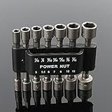 14ピース/セット六角スリーブノズル磁気ナットドライバ設定ドリルビットアダプタ電源ツールキット六角スリーブドライバーセット
