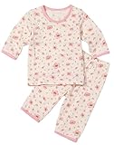 【あるこんたるこん】オーガニックコットン ベビー ルームウェア ブロッサム キッズ ７分袖 ハーフパンツ ジュニア 女の子 パジャマ (80)