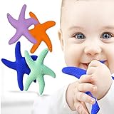 Newsfana Starfish Teeth rubber silicone Sensory Teether Activity Toy (Color random) [並行輸入品]