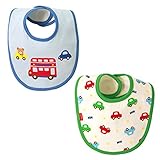 ミキハウス(mikihouse) プッチー＆車柄スタイセット(2枚組) ブルー（15）