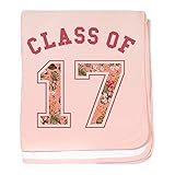 CafePress – クラスの17フローラルピンク – ベビーブランケット、スーパーソフト新生児おくるみ ピンク 17048826946832E