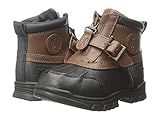 [ポロ ラルフローレン] Polo Ralph Lauren Kids ボーイズ Colbey Mid Zip (Toddler) アンクルブーツ Chocolate Tumbled/Tan Leat