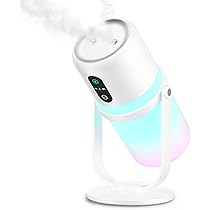 卓上型加湿器 ホワイト 霧化機能付き 加湿器 超音波 充電式 USB 超音波加湿器 小型 コンパクト 持ち運び