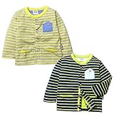 子供服 男の子 アウター カーディガン 接結天竺 ボーダー柄 ワッペン装飾 男児 ベビー (1.杢グレー/80cm) (1.杢グレー/95cm)