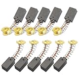 uxcell　カーボンブラシ　13mm x 7mm x 6mm　コイルスプリング　10個入り