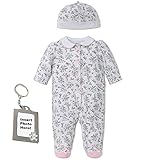 Little Me Preemie新生児赤ちゃんFootie Sleep N Play Footed Sleeper帽子とホルダー カラー: ブラック