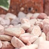 玉砂利 ナチュラルマーブライト ピンク 15mm 20kg(12.5L)