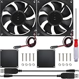 JYUDAUFU 4個 50mm × 10mm 5010 USB ブラシレス冷却ファン DC 5V 5100RPM ダストフィルターネット付き 4ポートUSBハブスプリッター ミニドライバー DIY/テスト/3Dプリンター/PCケース/DVR/CPU/小型家電用
