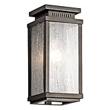 Kichler Lighting 49384OZ Manningham 1LT 11IN Exterior Wall Lantern, Olde Bronze Finish with Clear Se