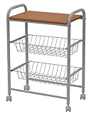 エイ・アイ・エス(AIS) スチールワゴン2段S  ホワイト/ビーチ KW-5370S